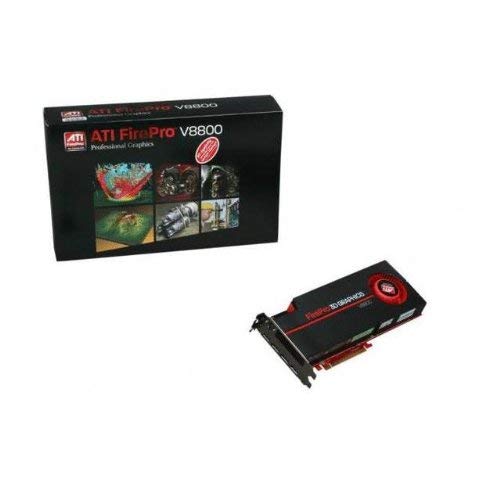 ATI FirePro V8800 2 GB 256-bit GDDR5 PCI Express 2.0 x16 CrossFire Supported Full Height/Full Length Workstation Video Card 100-505603
