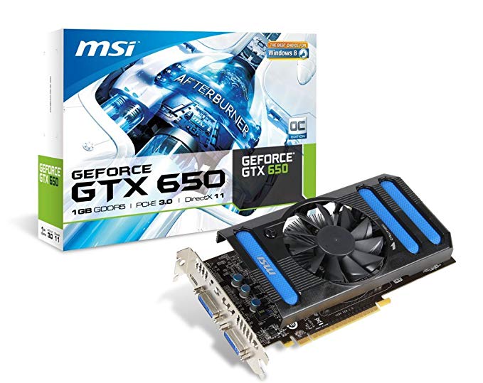 MSI Computer Corp. NVIDIA GeForce GTX 650 1GB OC GDDR5 2DVI/Mini HDMI PCI-Express Video Card N650-1GD5/OC