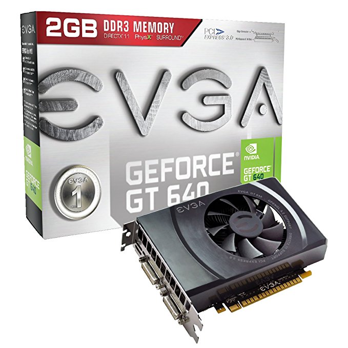 EVGA GeForce GT 640 2048MB GDDR3 Dual DVI, mHDMI Graphics Cards 02G-P4-2643-KR