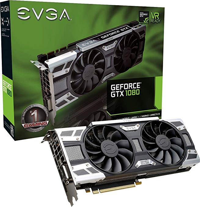 EVGA - NVIDIA GeForce GTX 1080 8GB GDDR5X PCI Express 3.0 Graphics Card - Black/silver