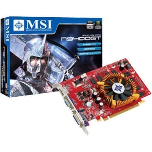 MSI nVidia GeForce 9400GT 512 MB DDR2 VGA/DVI/HDMI Low-Profile PCI-Express Video Card N94GT-MD512 (LOW PROFILE)