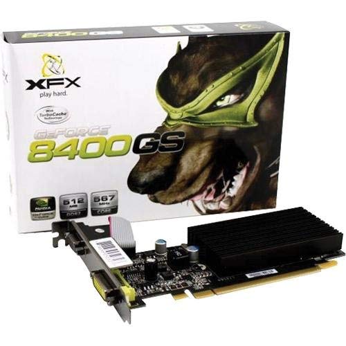 XFX nVidia GeForce 8400GS 512 MB VGA/DVI PCI-Express Video Card PVT86SYHLG