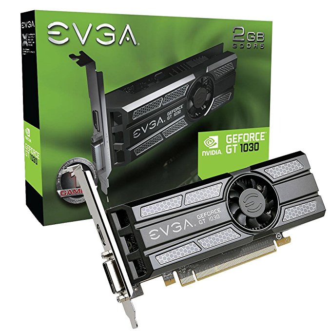 EVGA GeForce GT 1030 SC 2GB GDDR5 Low Profile Graphic Cards 02G-P4-6333-KR