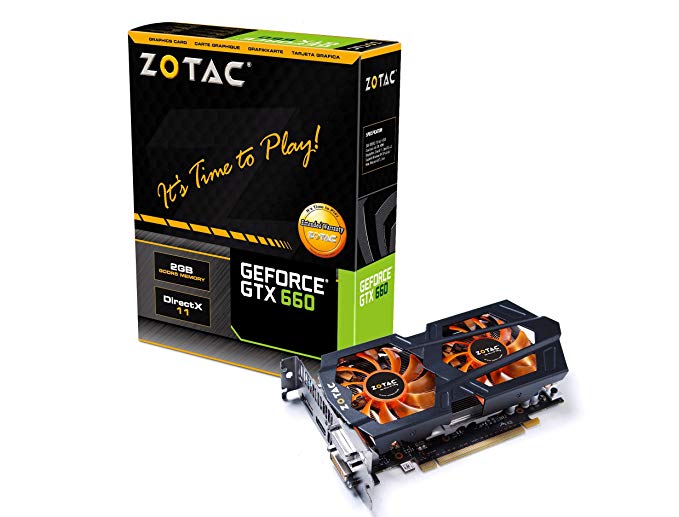 ZOTAC NVIDIA GeForce GTX 660 2GB GDDR5 2DVI/HDMI/DisplayPort PCI-Express Video Card ZT-60901-10M